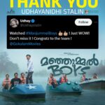 Soubin Shahir Instagram – Thank you @udhay_stalin ☺️❤️
.
@manjummelboysthemovie
@__chidambaram__
@paravafilms
@sreegokulammoviesofficial
@babu_shahir
@soubinshahir
@antony_shawn
@sreenathbhasi
@balu__varghese
@ganapathisp_official
@jean.lal
@deepakparambol
@abhiramradhakrishnan_
@arunthekurian
@khalidh.rahman
@vishnu_reghu__
@chanduveeyyy
@shyju.khalid
@sushintdt
@vivek__harshan 
@ajayanchalissery
@masharhamsa
@ronexxavier4103
@binacan4516
@nitin_mick
#sarcasanam
@rohith_ks
@sksreerag
@nithin.k.p
@vaisakh_c_
@jinubro7
@yellow_tooths
@eggwhitevfx
@thinkmusicmalayalam
@dreambig_films
@pharsfilm