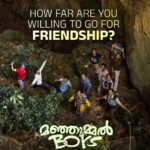 Soubin Shahir Instagram - How far are you willing to go for FRIENDSHIP??? #ManjummelBoys In Theatres Near You ☺️ . @manjummelboysthemovie @__chidambaram__ @paravafilms @sreegokulammoviesofficial @babu_shahir @soubinshahir @antony_shawn @sreenathbhasi @balu__varghese @ganapathisp_official @jean.lal @deepakparambol @abhiramradhakrishnan_ @arunthekurian @khalidh.rahman @vishnu_reghu__ @chanduveeyyy @shyju.khalid @sushintdt @vivek__harshan @ajayanchalissery @masharhamsa @ronexxavier4103 @binacan4516 @nitin_mick #sarcasanam @rohith_ks @sksreerag @nithin.k.p @vaisakh_c_ @jinubro7 @yellow_tooths @eggwhitevfx @thinkmusicmalayalam @dreambig_films @pharsfilm