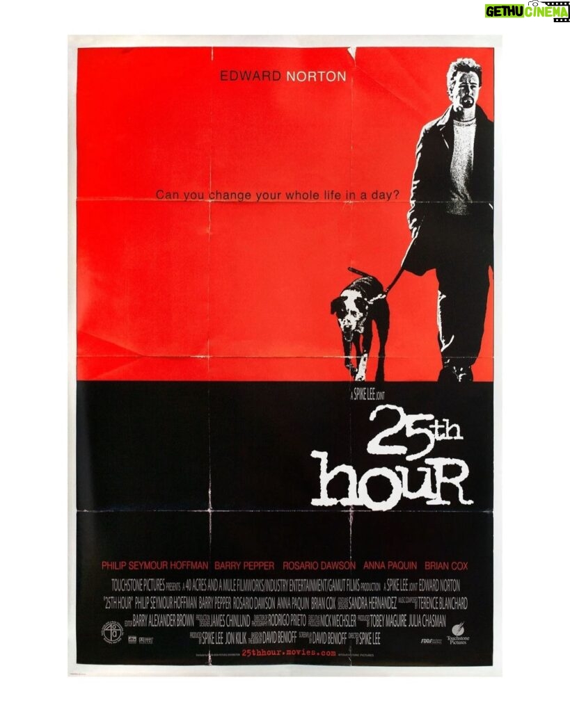 Spike Lee Instagram - Today marks the 21st anniversary of 25TH HOUR opening in theaters nationwide - 12/19/2002