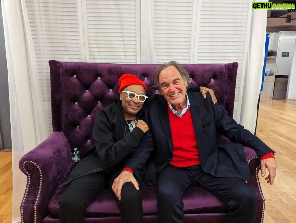 Spike Lee Instagram - Da Other Day Da Great Director OLIVER STONE Visited My 40Acres Office. We Chopped It Up About Da Current State Of Da FILM BIZNESS. We Both Agreed It’s A Tougher “BIZNESS”. Now. DA STUDIOS And STREAMERS Got A Much Smaller List Than In Da Past That Will Get Ya Film Green Lit. Regardless We Agreed We Both Will Doing What We Gotta Do To Tell Da Stories We Wanna Tell. YA-DIG? SHO-NUFF. And Dat’s Da “HOLLYWOOD,Truth,Ruth.🎬🎬🎬