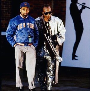Spike Lee Instagram - Flashback Friday. Miles Davis And I On Da Set Of Da “TUTU” Short Film Set. And  Dat’s Da “SO WHAT” Truth,Ruth. YA-DIG? SHO-NUFF