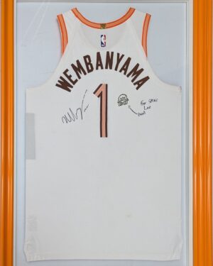 Spike Lee Instagram - Good Mawnin. If I Had A Vote  For Da NBA Rookie Of The Year It Would Go To VICTOR WEMBANYAMA Of Da San Antonio Spurs. My Brother Gifted Me This Signed Game Worn Jersey. YA-DIG❓SHO-NUFF. And Dat’s Da “7 Feet 4 Inches And 8Feet Wingspan”Truth,Ruth.🏀🏀🏀🏀🏀🏀🏀🏀