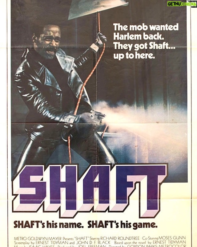 Spike Lee Instagram - RICHARD ROUNDTREE- R.I.P. For Those Of Youse Who We’re Not Born Or To Young To See The Movie SHAFT When It Came Out-June 25th,1971 Da Best Thing I Can Say It Wuz A GAME CHANGER. The Great Photographer GORDON PARKS Directed It. And Brother Man RICHARD ROUNDTREE Starred As JOHN SHAFT-Black Private Detective From HARLEM,Who Kicked Much Ass And Taking Names. Shaft Wuz Rockin’ His AFRO,BLACK LEATHER JACKET And Had Da Fine,Fine Ladies. I Wuz A Freshmen At John Dewey High School In Coney Island,Brooklyn And We All Wanted To Be John Shaft. Then You Add ISAACC HAYES Who Won A OSCAR(BEST SONG) For The THEME From SHAFT,Also Reached Number 1 On Billboard. He Wuz Also Nominated For Best Score Too. OMG. I’m Tellin’ Ya BLACK FOLKS,WE WUZ HAPPY. JOHN SHAFT Was Our Super Hero,Our Superman. FINALLY. Here Are The Lyrics To ISAAC HAYES-THEME FROM SHAFT. Who’s The Black Private Dick That’s A Sex Machine To All The Chicks? / (Shaft) / You’re Damn Right. / Who Is The Man That Would Risk His Neck For His Brother Man? / (Shaft) / Can You Dig It? / Who’s The Cat That Won’t Cop Out When There’s Danger All About? / (Shaft) / Right On. / They Say This Cat Shaft Is A Bad Mother. / (Shut Your Mouth) / But I’m Talkin’ ‘bout Shaft. / (Then We Can Dig It) / He’s A Complicated Man But No One Understands Him But His Woman. / (John Shaft/