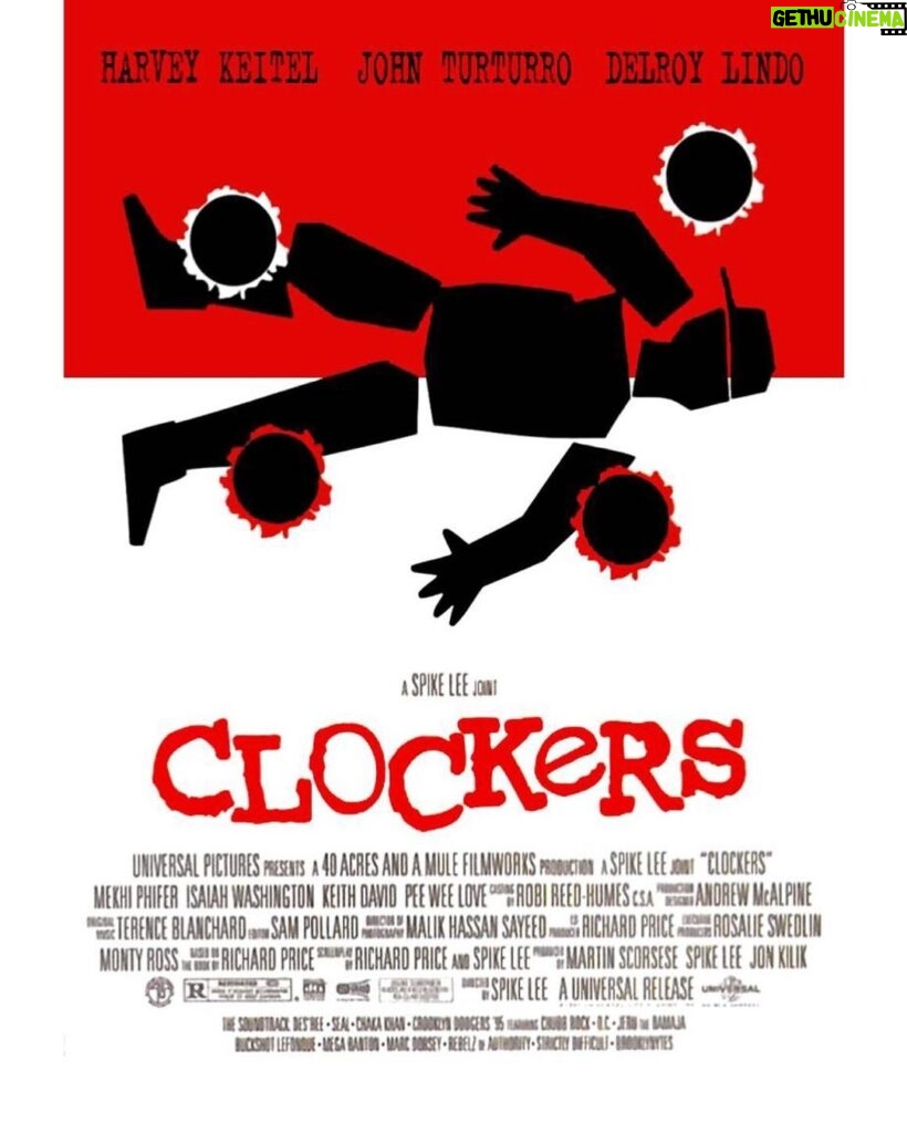 Spike Lee Instagram - 28 Years Ago Today, My Tenth Joint - CLOCKERS - Released In Theaters. Martin Scorsese Originally Was Set To Direct This Film, But He Went Off To Direct Casino And Handed The Project Off To Me. CLOCKERS Was Co-Written By Richard Price And Adapted From His Novel. It Also Served As The Acting Debut For Mehki Phifer - Whom We Discovered During An Open Casting Call - And Starred Delroy Lindo, Harvey Keitel, Isaiah Washington, John Turturro, Keith David, Michael Imperioli And Last But Not Least, The Late Great Thomas Jefferson Byrd