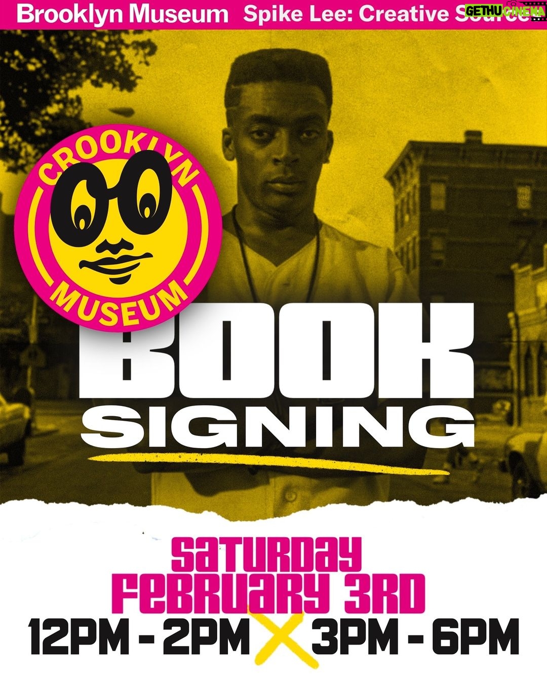 Spike Lee Instagram - TOMORROW join us at The Brooklyn Museum as Spike Lee will be on hand to sign copies of the SPIKE book. The signing will start at 12 noon until 2PM then resume from 3PM to 6PM. You don’t want to miss this! #SpikeLeeBkM