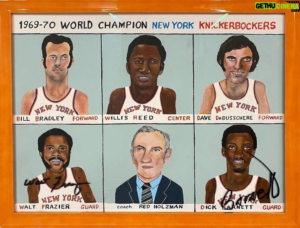 Spike Lee Instagram - 1969-70 World Champion New York Knickerbockers Artist: @isabelladisclafani