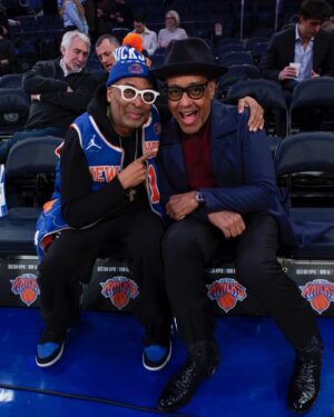 Spike Lee Instagram - Good Morning,Had A Great Time Last Night With My Brother GIANCARLO ESPOSITO At Da Garden As DA KNICKS Won Their 8th Game In A Row. DA ORANGE And BLUE SKIES Are On 🔥🔥🔥🔥🔥🔥🔥🔥🔥YA-DIG? SHO-NUFF.And Dat’s Da BRUNSON-TRUTH,RUTH🏀👏🏾🏀👏🏾🏀👏🏾