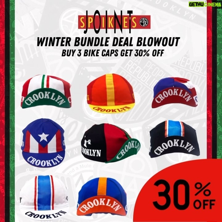 Spike Lee Instagram - Spike’s Joint Winter Bundle Deal Blowout Buy 3 biker caps to receive a 30% discount. Prices are marked down when the items are carted. This deal is live now at Spike’s Joint Click the product link on IG Story or click the link in the bio to purchase