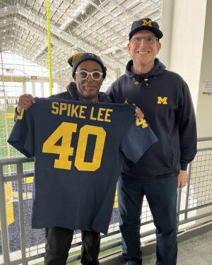 Spike Lee Instagram - Big Love To COACH HARBAUGH And Da University Of MICHIGAN WOLVERINES. GO BIG BLUE. And Dat’s Da Truth,Ruth💪🏾💪🏾
