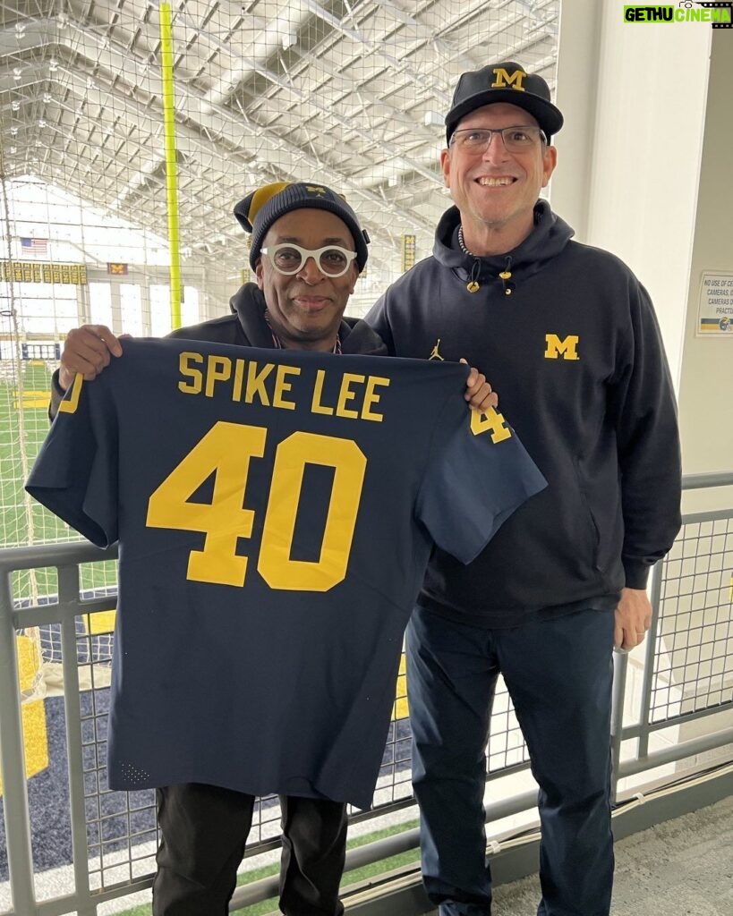 Spike Lee Instagram - Big Love To COACH HARBAUGH And Da University Of MICHIGAN WOLVERINES. GO BIG BLUE. And Dat’s Da Truth,Ruth💪🏾💪🏾