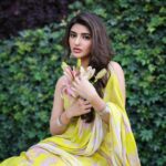 Sreeleela Instagram - Bathing in sunlight Blooming like a sunflower 🌻 . . . . . . . Styled by @rashmitathapa Wearing @ankitadharman Shot by @pranav.foto