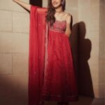 Sreeleela Instagram - Okay spitting facts I ran out of poses so I hugged the wall 🤷🏻‍♀️ . . . . . . . . . Styled by @rashmitathapa Wearing @kanumilli Shot by @puchi.photography