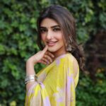 Sreeleela Instagram - Bathing in sunlight Blooming like a sunflower 🌻 . . . . . . . Styled by @rashmitathapa Wearing @ankitadharman Shot by @pranav.foto