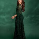 Sreeleela Instagram - Being your green flag . . . . . . . . Styled by @rashmitathapa Wearing @sawangandhiofficial Shot by @pranav.foto Makeup by @makeupartist_arti Hair by @tejisinghofficial