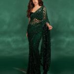 Sreeleela Instagram - Being your green flag . . . . . . . . Styled by @rashmitathapa Wearing @sawangandhiofficial Shot by @pranav.foto Makeup by @makeupartist_arti Hair by @tejisinghofficial