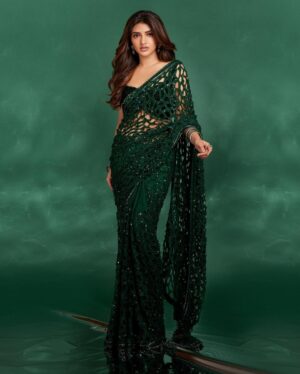 Sreeleela Instagram - Being your green flag 
.
.
.
.
.
.
.
.
Styled by @rashmitathapa
Wearing @sawangandhiofficial
Shot by @pranav.foto
Makeup by @makeupartist_arti
Hair by @tejisinghofficial