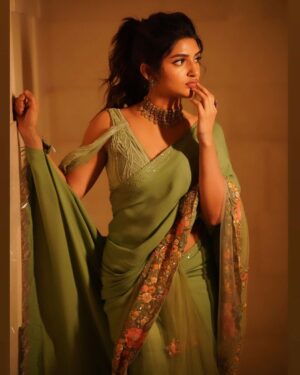 Sreeleela Instagram - ✨Lead from the heart 
Not the head ✨
.
.
.
.
.
.
Styled by @rashmitathapa
Wearing @shyamalbhumika
Shot by @yellowpixels_by_sadhanala
Asst by @irish_anand_photography
Makeup by @makeupartist_arti
Hair by @tejisinghofficial