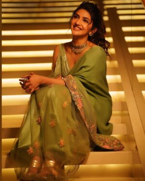 Sreeleela Instagram - ✨Lead from the heart 
Not the head ✨
.
.
.
.
.
.
Styled by @rashmitathapa
Wearing @shyamalbhumika
Shot by @yellowpixels_by_sadhanala
Asst by @irish_anand_photography
Makeup by @makeupartist_arti
Hair by @tejisinghofficial