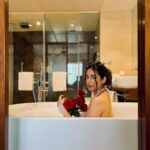 Srishty Rode Instagram – During the week of love, I was enveloped in an abundance of affection and exquisite hospitality at @fariyasresortlonavla . Every aspect of my stay was  perfect – from the luxurious rooms to the delicious food and the fun activities like clay plate painting, trek to this beautiful sunset, indoor games, spa , the cute valentine set up and much more . It was a truly unforgettable experience, filled with warmth and delight ❤️ thank you guys 🥂