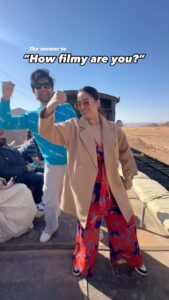 Srishty Rode Instagram - ‘Dil se’ niklta hai!! 📍Wadi Rum train tour: The echoes of the Great Arab Revolt of 1916 resound through the majestic desert landscape. Board the authentic Hijaz Railway train and journey alongside Ottoman forces on a mission to recapture a lost fortress(as an experience only), unaware of the cunning plans of the rebel fighters. Beech me Arabian horses chase karte hai. Quite exciting!! @thinkstrawberries @visitjordan