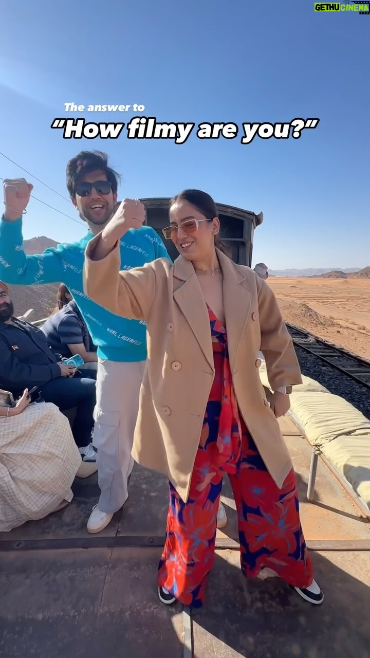 Srishty Rode - 64K Likes - ‘Dil se’ niklta hai!!
📍Wadi Rum train tour: The echoes of the Great Arab Revolt of 1916 resound through the majestic desert landscape. Board the authentic Hijaz Railway train and journey alongside Ottoman forces on a mission to recapture a lost fortress(as an experience only), unaware of the cunning plans of the rebel fighters. Beech me Arabian horses chase karte hai. Quite exciting!!
@thinkstrawberries @visitjordan