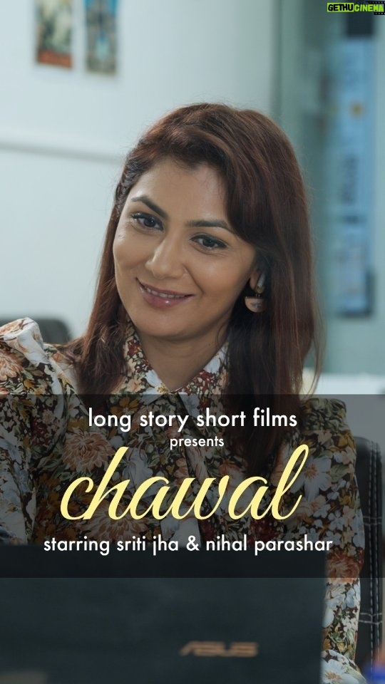 Sriti Jha Instagram - Aap bhi bataiye na unko, ki wo bahut Sundar hai. 😍 'Long Story Short Films' ( @longstoryshortfilms_ ) presents "Chawal" featuring Sriti Jha and Nihal Parashar. ( @itisriti and @nihalparashar ). Please follow @longstoryshortfilms_ for more such videos. Also, Keep Sharing! ❤️ The Team: Director - Anmol Joshi ( @ek_anmol_kalakaar ) Story - Yahya Bootwala ( @yahyabootwala ) Dialogues - Yahya Bootwala and Anmol Joshi DOP - Gauresh Kadam ( @gaureshkadam21 Editor - Karan Kundani ( @karankundnani__) Production Designer: Poonam Agarwal ( @poonamagarwall ) Costume Stylist - Soumya Snehi (@the_blabber_girl ) Sound - Farhaan Siddiqui ( @farhaansiddiqui31 ) Make up and Hair - Sunil Joshi Direction and Production Team: Tejas Gaikwad (@dr_paagal ) Kaustubh Sawant ( @kausttubh ) Rohan Pendurkar ( @cinemaaan ) Special Thanks to Shubham Shyam (@shubhamshyam ), Pooja Agarwal ( @poojaagarwal4535 ), Shreya Ansari (@shreya.asrani ) #love #arrangemarriage #reelsinstagram #reelsindia #films #emotional #newmarriage #rice #kitchen #womenempowerment #workingwomen #india #lovestory #photography #photographer #mumbai #mumbairains #rains #smile #compliment #beauty #beautiful #gorgeous #stunning #morning #husband #wife #workingwife #kiandka #bihar