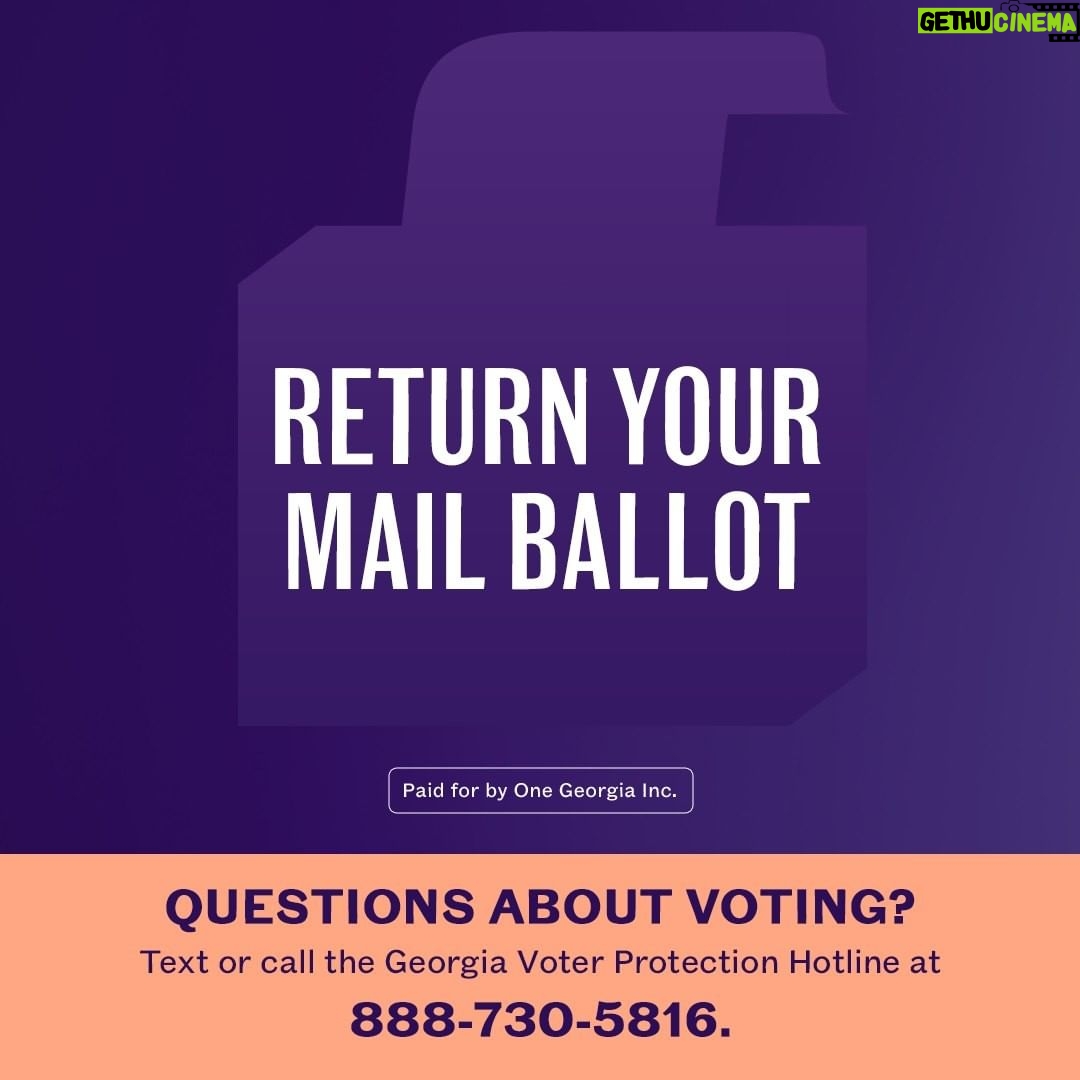 Stacey Abrams Instagram - If you’re voting by mail, make sure to return your mail ballot to a drop box in the county you’re registered in by 11/4! After 11/4, you’ll have to turn in your ballot by hand to your county elections office. Find a convenient drop box in your county at staceyabrams.com/voting.