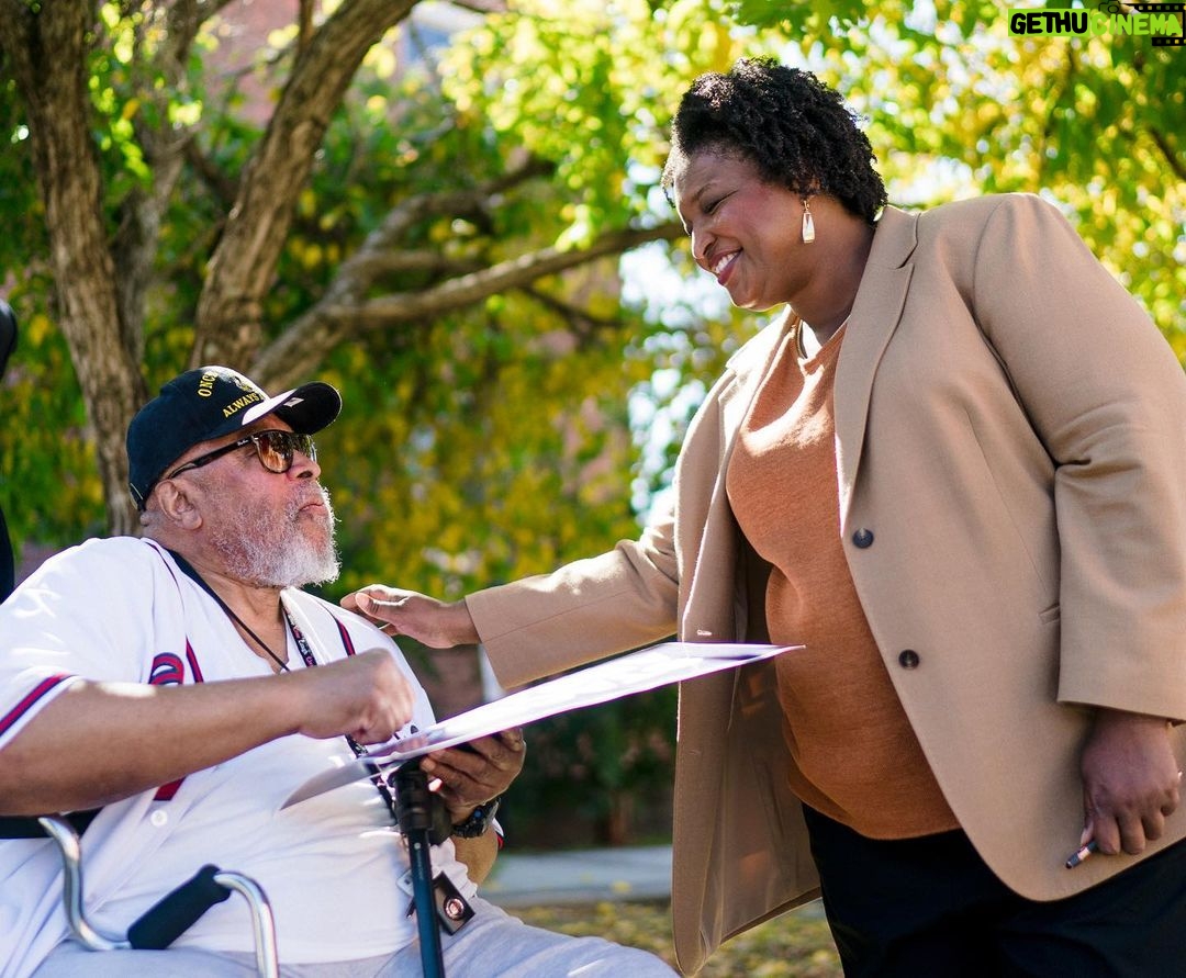 Stacey Abrams Instagram - I have seen a lot of hope and joy on the road this week. From Albany to Augusta and everywhere in between, folks are telling me that they have voted early, or that they are excited to get to the polls this weekend. So much is at stake in Georgia, but I know Georgians are not afraid, and we will not back down. I will fight alongside you every step of the way, and I will continue to reach out, meet you where you are, and make sure that your vote is counted in this election. Let’s get it done. I can’t wait to see many of you soon. Find more stops on our bus tour here: staceyabrams.com/bus-tour