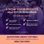 Stacey Abrams Instagram - As a Georgia voter, you have rights — make sure you know them. For questions about voting, call or text the Georgia Voter Protection Hotline at 888-730-5816. Visit staceyabrams.com/voting to make your plan to vote.