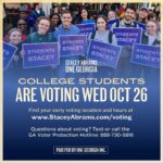 Stacey Abrams Instagram - Investing in education is critical for the future of Georgia. College students, we need you to make your voices heard at the polls TODAY. Visit staceyabrams.com/voting to make your plan to vote. #StudentsForStacey