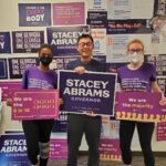 Stacey Abrams Instagram - To every volunteer who joined #TeamAbrams this weekend to get out the vote, know that I am grateful for your work and I’m honored to be in this fight with you and for you. When I think about our campaign and what it means to the people of Georgia, I think about the diversity, the resiliency and the character that every single one of you has brought to our team. You are leaders, caretakers, dreamers and believers. You have faith that more is possible and you carry that belief with you to every door you knock, every text you send and every phone call you make. Whether it was your first time volunteering, or your 4th year getting involved, your boundless energy and unyielding joy inspire me everyday. I know Georgians are inspired because of you, too. I’ve heard stories about how you go the extra mile to make sure folks know about their right to vote, about how my plan for Georgia will change and lift up lives. And when you encounter someone who’s on the verge of losing hope because of unfulfilled promises and distrust of the past, you become their reason to have hope and to vote again. I’m proud to get to work every day alongside joyful warriors like you who never let up even when others have written us off. This campaign is possible because of you. We have one more day to show Georgians that a better future is within our reach. So let’s do this together, and this time, let’s get it done. Join us: staceyabrams.com/volunteer