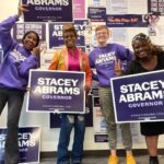 Stacey Abrams Instagram - To every volunteer who joined #TeamAbrams this weekend to get out the vote, know that I am grateful for your work and I’m honored to be in this fight with you and for you. When I think about our campaign and what it means to the people of Georgia, I think about the diversity, the resiliency and the character that every single one of you has brought to our team. You are leaders, caretakers, dreamers and believers. You have faith that more is possible and you carry that belief with you to every door you knock, every text you send and every phone call you make. Whether it was your first time volunteering, or your 4th year getting involved, your boundless energy and unyielding joy inspire me everyday. I know Georgians are inspired because of you, too. I’ve heard stories about how you go the extra mile to make sure folks know about their right to vote, about how my plan for Georgia will change and lift up lives. And when you encounter someone who’s on the verge of losing hope because of unfulfilled promises and distrust of the past, you become their reason to have hope and to vote again. I’m proud to get to work every day alongside joyful warriors like you who never let up even when others have written us off. This campaign is possible because of you. We have one more day to show Georgians that a better future is within our reach. So let’s do this together, and this time, let’s get it done. Join us: staceyabrams.com/volunteer