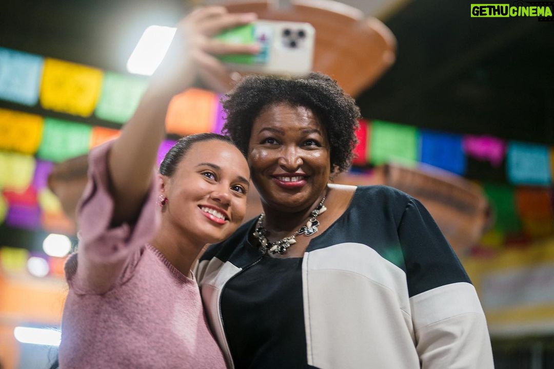 Stacey Abrams Instagram - I was glad to join the Mexican and Latino community as they commemorate Día de los Muertos yesterday at Plaza Las Americas. Your support means so much to me. Remember to vote early by tomorrow, and remind your friends and family to do the same. http://staceyabrams.com/voting