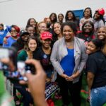 Stacey Abrams Instagram - I have seen a lot of hope and joy on the road this week. From Albany to Augusta and everywhere in between, folks are telling me that they have voted early, or that they are excited to get to the polls this weekend. So much is at stake in Georgia, but I know Georgians are not afraid, and we will not back down. I will fight alongside you every step of the way, and I will continue to reach out, meet you where you are, and make sure that your vote is counted in this election. Let’s get it done. I can’t wait to see many of you soon. Find more stops on our bus tour here: staceyabrams.com/bus-tour
