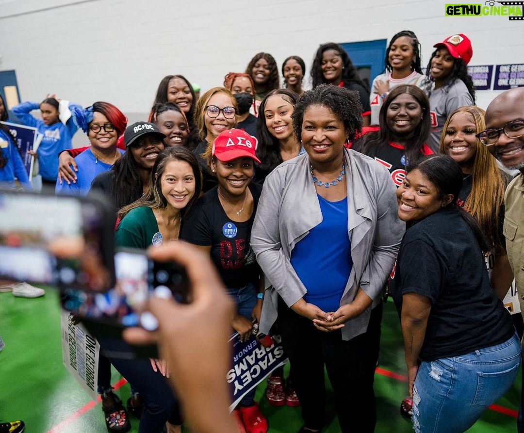 Stacey Abrams Instagram - I have seen a lot of hope and joy on the road this week. From Albany to Augusta and everywhere in between, folks are telling me that they have voted early, or that they are excited to get to the polls this weekend. So much is at stake in Georgia, but I know Georgians are not afraid, and we will not back down. I will fight alongside you every step of the way, and I will continue to reach out, meet you where you are, and make sure that your vote is counted in this election. Let’s get it done. I can’t wait to see many of you soon. Find more stops on our bus tour here: staceyabrams.com/bus-tour