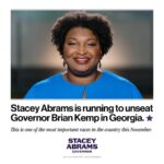 Stacey Abrams Instagram - Stacey Abrams is running to unseat Georgia Governor Brian Kemp in one of the most important races this November. For more information about voting in Georgia, visit mvp.sos.ga.gov