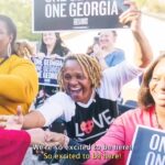 Stacey Abrams Instagram - As we travel across the state, we know that Georgians are breaking records and showing up in historic numbers to vote. Let’s build on this momentum and keep showing up. We have 17 days left to make history. Let’s get it done. See you tomorrow in Paulding County and Henry County. Want to join us and hear more about how a better Georgia is possible? Find more stops on the Let's Get It Done Early Vote bus tour here.  staceyabrams.com/bus-tour