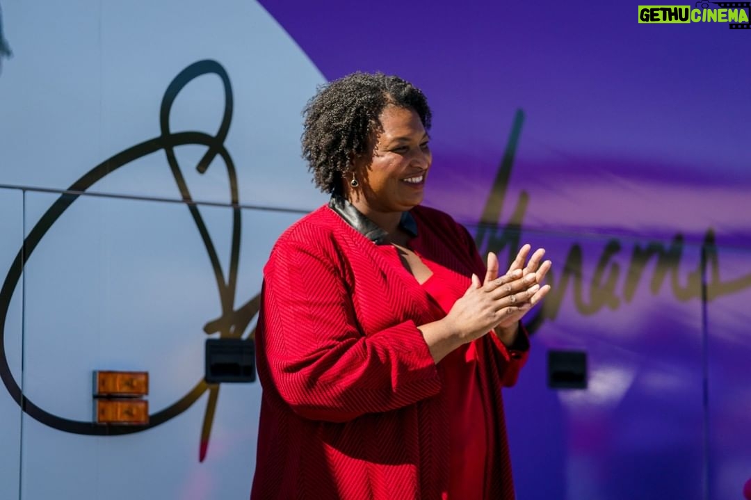 Stacey Abrams Instagram - Thank you Columbus, Talbotton, LaGrange, and Peachtree City for your energy and your support. Together, we can make history. Join us on the #LetsGetItDone Early Vote bus tour. Tomorrow we’ll be in Norcross, Stone Mountain, and Spelhouse Homecoming. staceyabrams.com/bus-tour