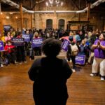 Stacey Abrams Instagram - This energy is contagious and Georgians are showing up in every corner of our state.  The #LetsGetItDone Early Vote bus tour continues. See you in Talbotton, LaGrange, and Peachtree City today.  staceyabrams.com/bus-tour