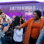 Stacey Abrams Instagram - What an incredible atmosphere in Athens today! Thanks to so many young Georgians who showed up to demand for more opportunities and freedom. Your energy — and your vote — will bring hope back to Georgia. Athens, Georgia