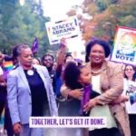 Stacey Abrams Instagram - Over the next 3 weeks of Early Vote, we will be everywhere, all the time, reaching Georgians where they are across our state. Voting is our power and our declaration for change. We have Unfinished Business. But with your help, we’ll get it done. Join us next week on the #LetsGetItDone bus tour in: 🍑 Atlanta 🍑 Jonesboro 🍑 Lilburn 🍑 Athens 🍑 Conyers 🍑 College Park 🍑 Columbus 🍑 LaGrange More details & stops coming soon. RSVP at the link in bio.