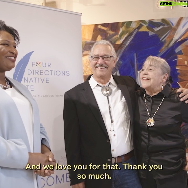 Stacey Abrams Instagram - I was honored to join @4directionsvote at the Tribal Nations Forum to discuss issues facing Georgia’s Native Americans. As governor, I will invest in education, housing, healthcare and making a good living. I will protect the Okefenokee Swamp and respect history. Because we are One Georgia. #IndigenousPeoplesDay