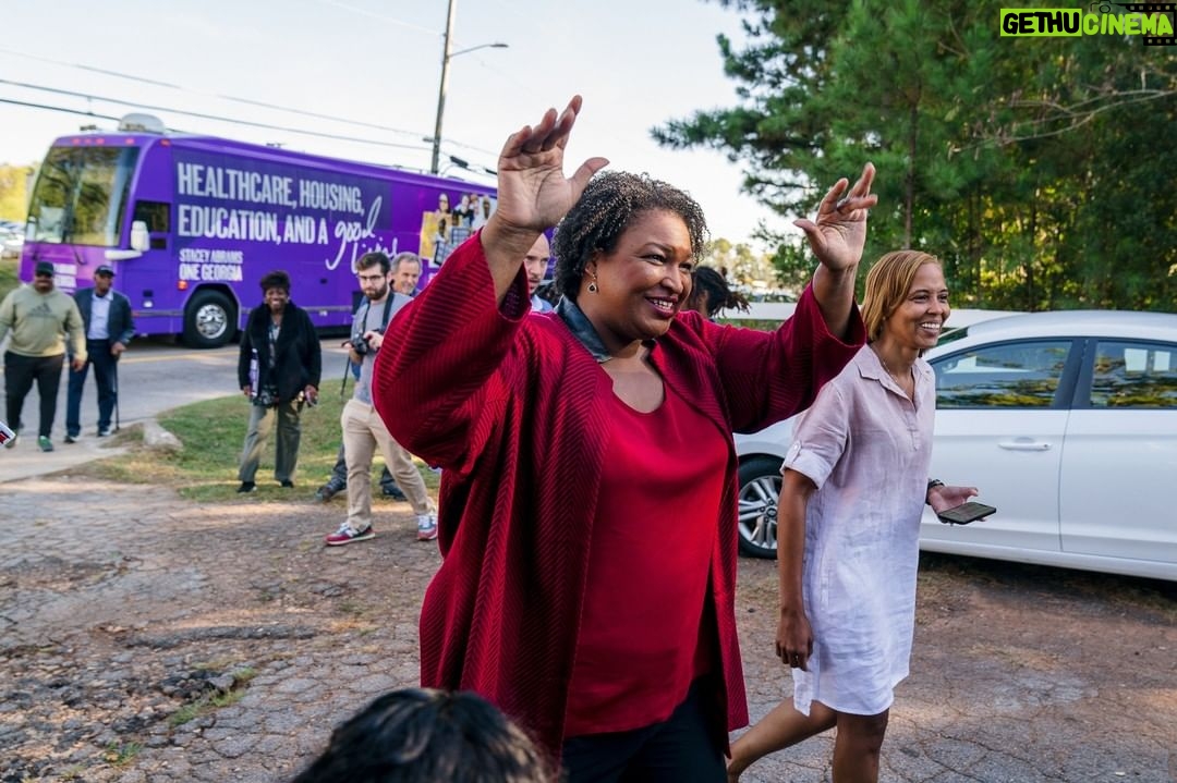 Stacey Abrams Instagram - Thank you Columbus, Talbotton, LaGrange, and Peachtree City for your energy and your support. Together, we can make history. Join us on the #LetsGetItDone Early Vote bus tour. Tomorrow we’ll be in Norcross, Stone Mountain, and Spelhouse Homecoming. staceyabrams.com/bus-tour