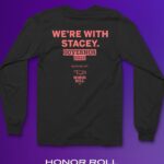 Stacey Abrams Instagram - We’re excited to announce the launch of TWO limited-edition designer merch collabs with @brandonblackwoodnyc and ATL-based @honorrollclothing. Tees, totes, hoodies, and long sleeves! Get ‘em while they’re hot at the link in bio 🔥