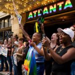 Stacey Abrams Instagram - To everyone celebrating #ATLPride, I hope today is a reminder that love always wins. Today and everyday, I’m committed to building One Georgia — a state of safety and belonging. I join as an ally of our LGBTQ+ community in celebrating the unapologetic love, joy and triumph that has built a better state and world for us all. Atlanta, Georgia