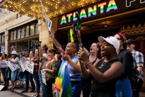 Stacey Abrams Instagram - To everyone celebrating #ATLPride, I hope today is a reminder that love always wins. Today and everyday, I’m committed to building One Georgia — a state of safety and belonging. I join as an ally of our LGBTQ+ community in celebrating the unapologetic love, joy and triumph that has built a better state and world for us all.