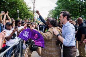 Stacey Abrams Instagram - To everyone celebrating #ATLPride, I hope today is a reminder that love always wins. Today and everyday, I’m committed to building One Georgia — a state of safety and belonging. I join as an ally of our LGBTQ+ community in celebrating the unapologetic love, joy and triumph that has built a better state and world for us all.