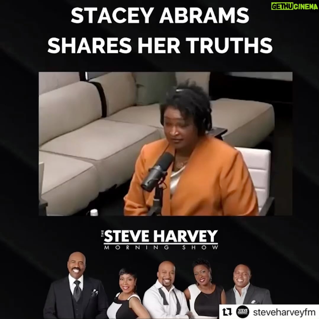 Stacey Abrams Instagram - My opponent lies, which is not new for him. @steveharveyfm asked for my truth. #Repost @steveharveyfm ・・・ “If we don't do what we need to, for the next four years we will be the victims of this man as opposed to the victors in our own story. I want us to be the victors of our story. That’s not what’s in those commercials but that’s what’s in my heart.” - @staceyabrams #SHMS . Go to whenweallvote.org, to get the facts about your voting rights, fight voter suppression and ensure your voice is heard in each and every election!