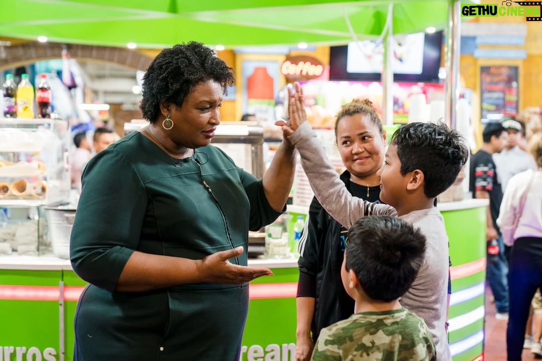 Stacey Abrams Instagram - Yesterday I had the pleasure of meeting many Latino business owners and talking with them about how my plans to support small businesses in Georgia will help them and their communities. As a small business owner, I know that the playing field is not level in Georgia currently — too many minority-owned businesses struggle to access capital. As governor, I will make sure Georgians can start and sustain their own businesses so that their children and families can access new opportunities and thrive.