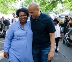 Stacey Abrams Instagram - I had a lovely morning spending time with my friend, Senator @corybooker. Thanks for coming to visit and bringing your selfie-taking skill with you to Georgia.